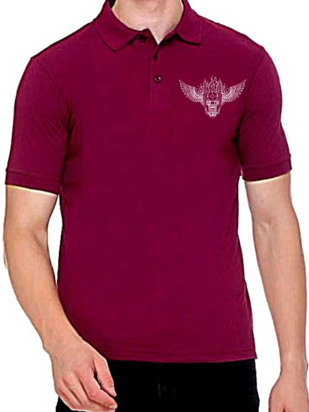 IMA Company Colour Tshirt With mono colour logo
