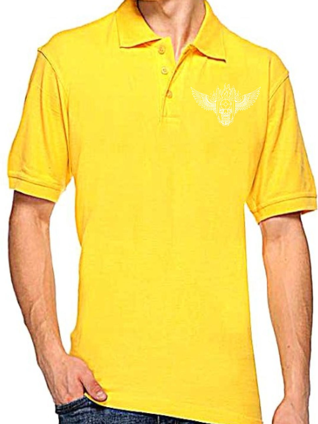 IMA Company Colour Tshirt With mono colour logo