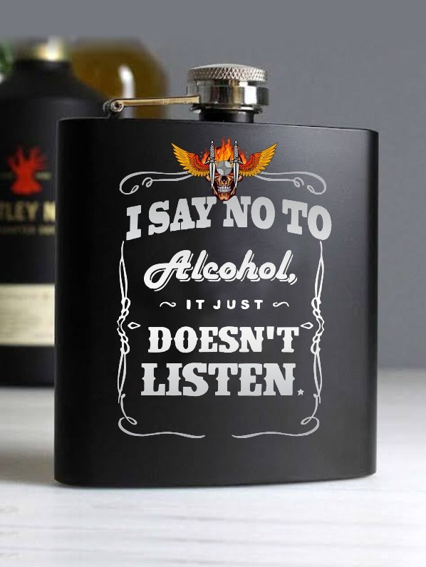 Hip Flask -101 with Customised Name