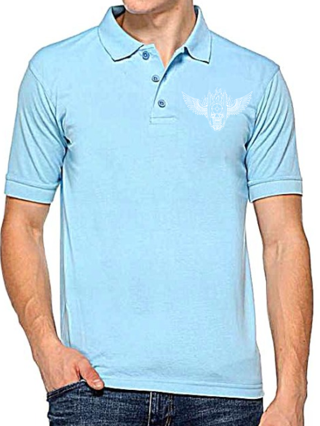 IMA Company Colour Tshirt With mono colour logo