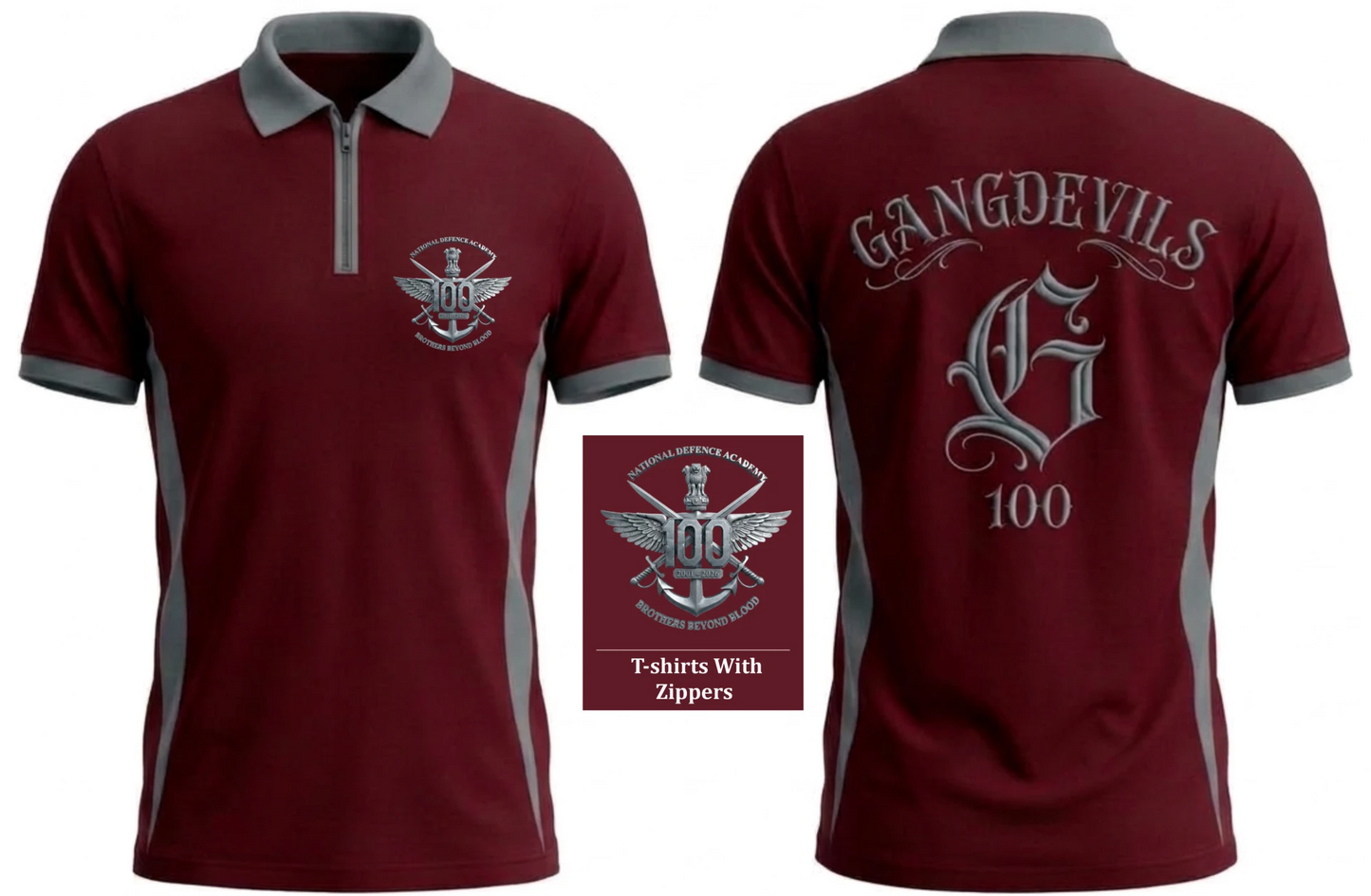 Customised T-Shirt NDA 100 Course Golf SQN