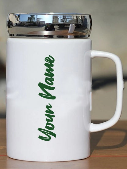 Lid Mug with Customised Name - 101