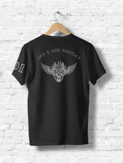 Cotton Round Neck 200 GSM Mono-Color with Customised Name